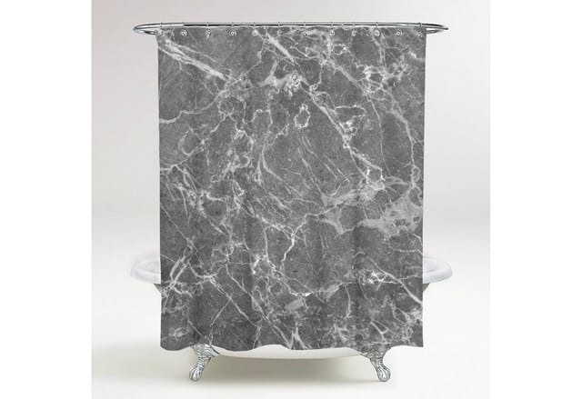Sanilo Duschvorhang »Marmor Grau«, 180 x 200 cm, Grau