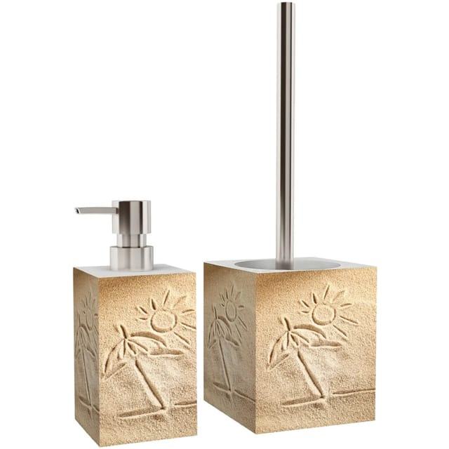 Sanilo Bad-Accessoire-Set »Sunshine«, Beige, Rechteckig
