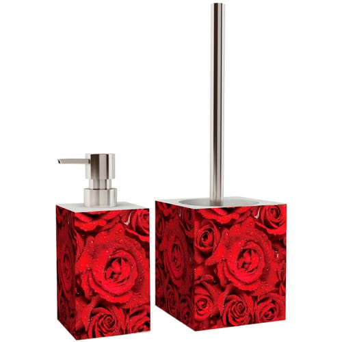 Sanilo Seifenspender »Rosen«, 165 mm - 70 mm, Rot, Rechteckig