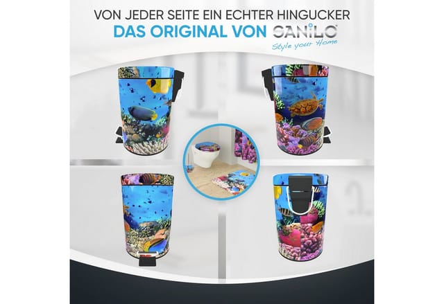 Sanilo Kosmetikeimer »Ocean«, 3,0L, Blau, Rund