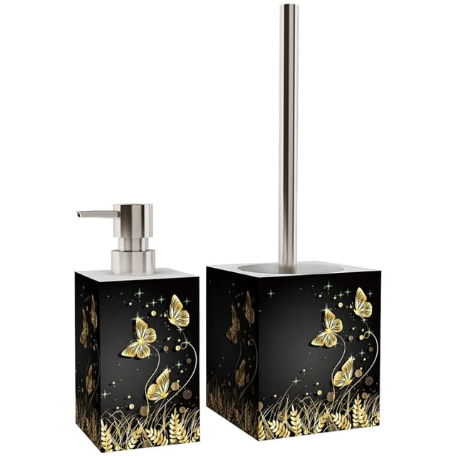 Sanilo Bad-Accessoire-Set »Silhouette«, Schwarz, Rechteckig