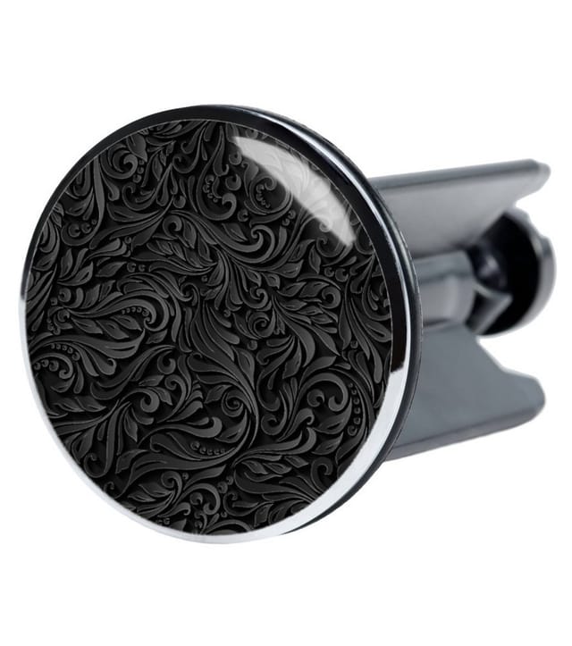 Sanilo Waschbeckenstöpsel »Floral«, 4 cm, Schwarz, Rund