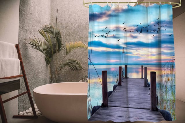 Sanilo Duschvorhang »Sunset«, 180 x 200 cm, Bunt