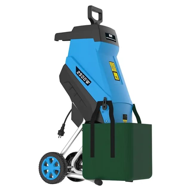 GÜDE Elektro-Häcksler, »GH 2501«, 2500 W, LxBxH: 48,5x39,5x103,5 cm, blau/schwarz