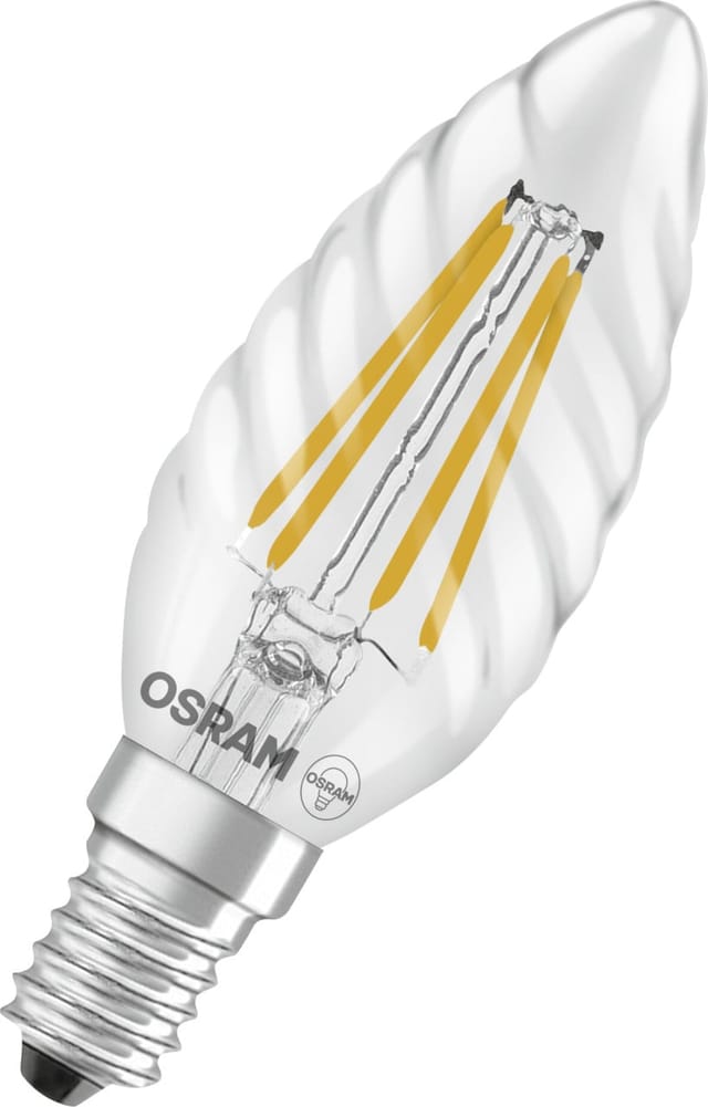OSRAM LED-Leuchtmittel »LED Star Classic BW 40«, E14, 3,4 W, 470 lm, 2700K, warmweiß - transparent