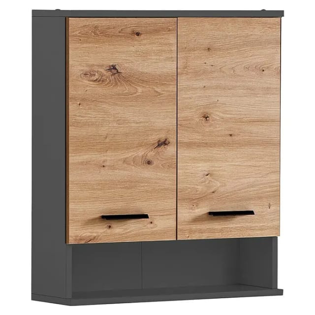 SCHILDMEYER H&auml;ngeschrank &raquo;Palermo&laquo;, anthrazit, (BxHxT): 59,8 x 70,8 x 20,5 cm - schwarz