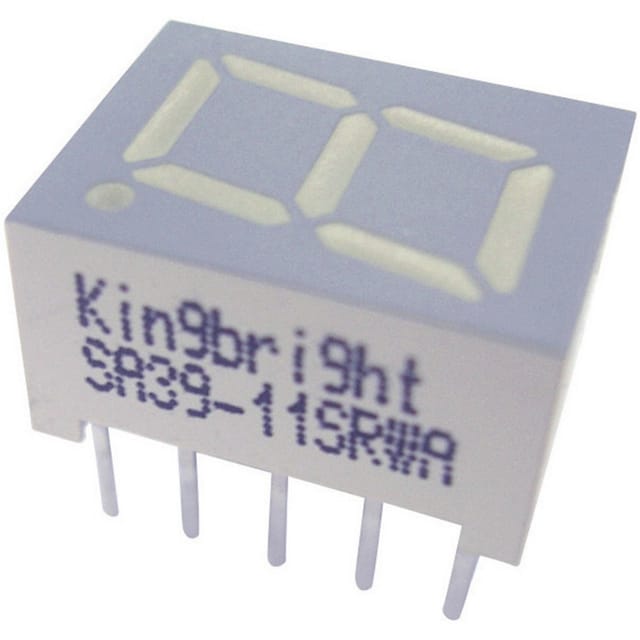 Kingbright 7-Segment-Anzeige SC39-11EWA rot, 9,9 mm