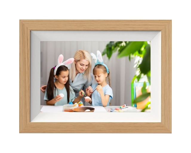 BRAUN digitaler Bilderrahmen, DigiFrame 10W WiFi Buche