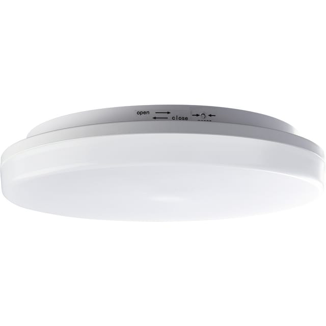 HEITRONIC 24-W-LED-Wand-/Deckenleuchte Pronto mit HF-Bewegungsmelder, warmweiß, rund, IP54