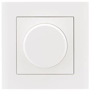 REV Dimmer Universal Komplettgerät, Unterputz mit Rahmen, weiß