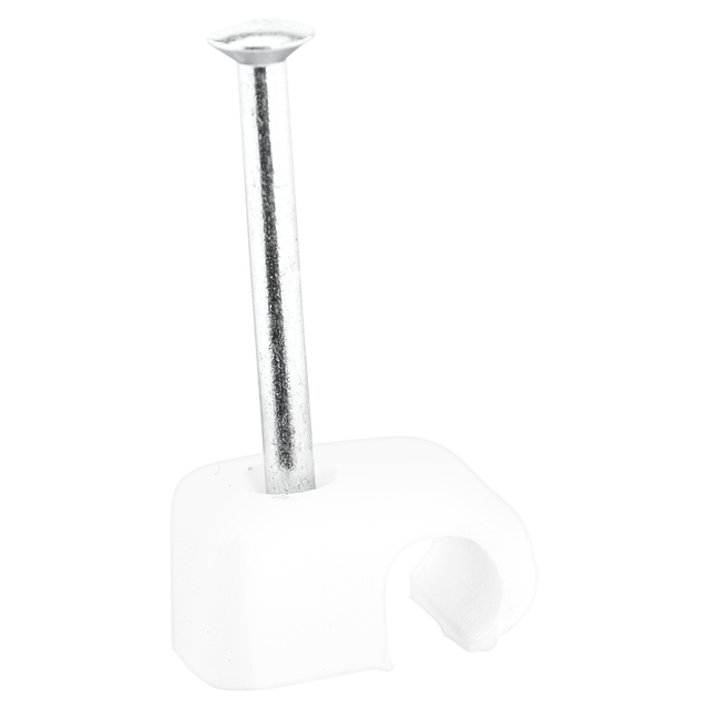 REV Ritter Express-Schelle, 4-7mm, 100 Stück, mit Nagel, Weiß