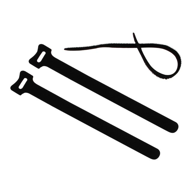 REV Ritter Klettband, 200 x12mm, 5 Stück, Schwarz