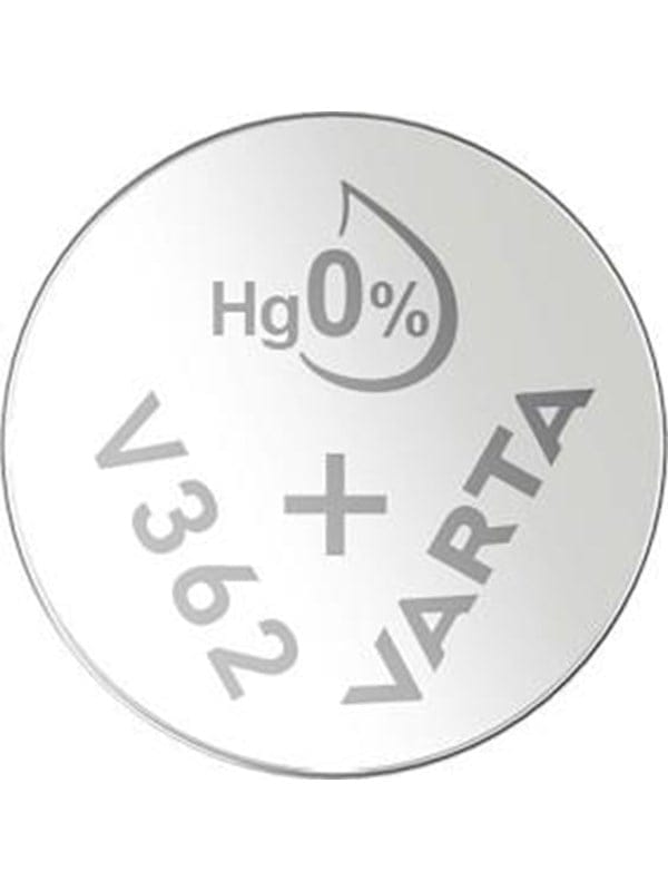 VARTA Silberoxid-Knopfzelle V362/SR58, 1,55 V, 21 mAh