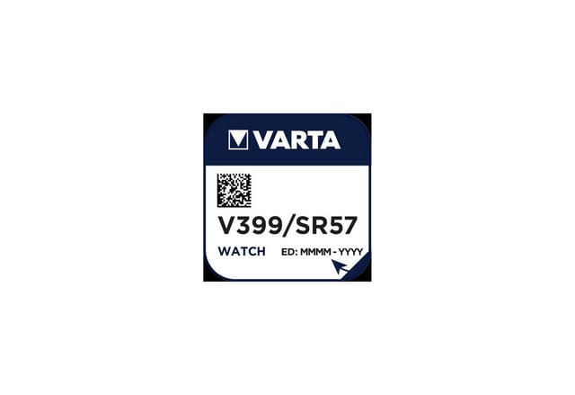 VARTA Silberoxid-Knopfzelle V399/SR57, 1,55 V, 42 mAh