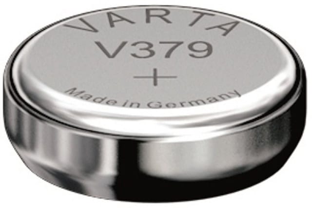 VARTA Silberoxid-Knopfzelle V379/SR63, 1,55 V, 14 mAh