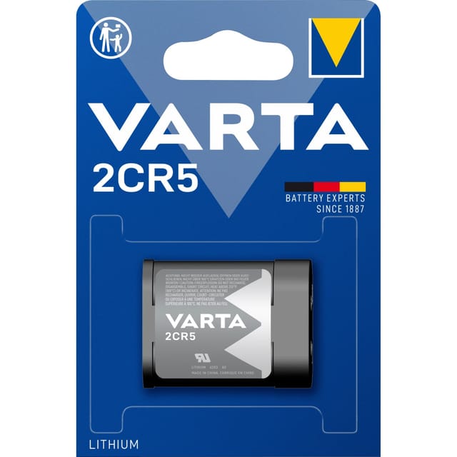 VARTA Professional Lithium Batterie 2CR5, 1400 mAh, 6 V