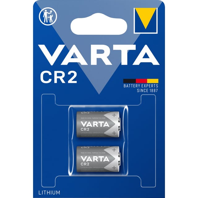 VARTA 2er-Set Lithium Batterie CR2, 880 mAh, 3 V