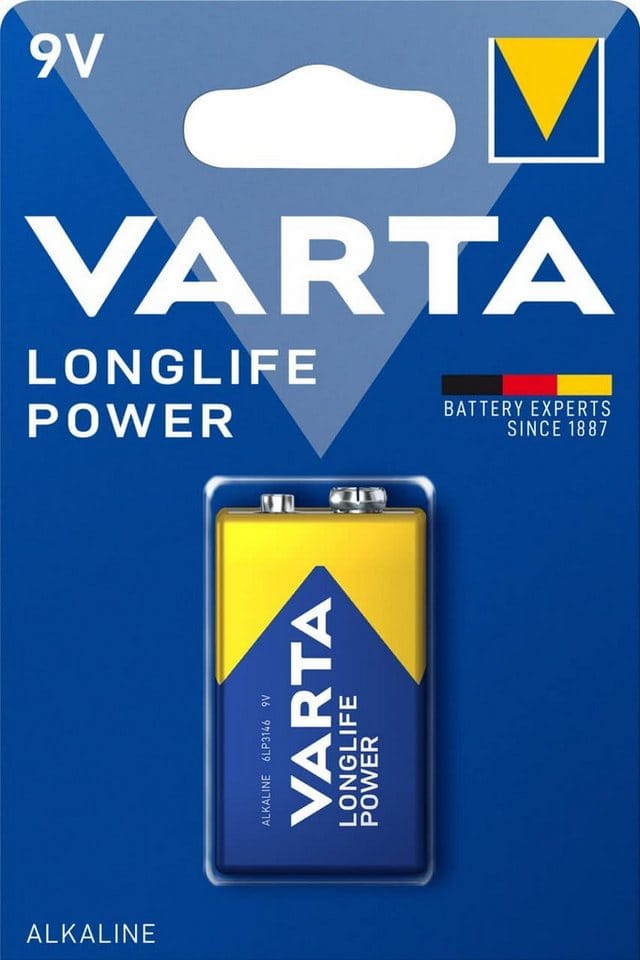 VARTA 9V-Blockbatterie LONGLIFE Power, E-Block, 6LR61