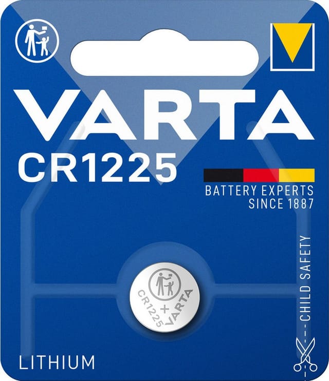 VARTA Lithium-Knopfzelle CR1225, 3 V, 48 mAh