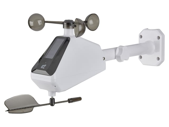 TFA Dostmann Solar Funk‑Windmesser TFA.me ID‑A2, Windrichtung und Windgeschwindigkeit