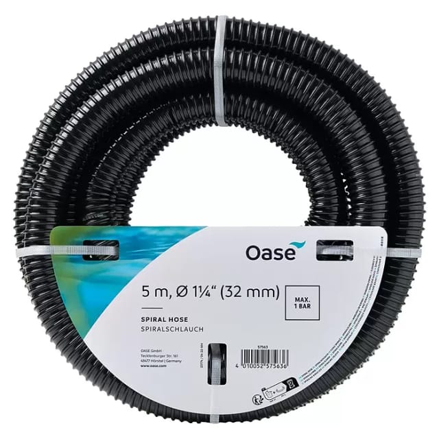 Oase Spiralschlauch schwarz 1 1/4", 5 m