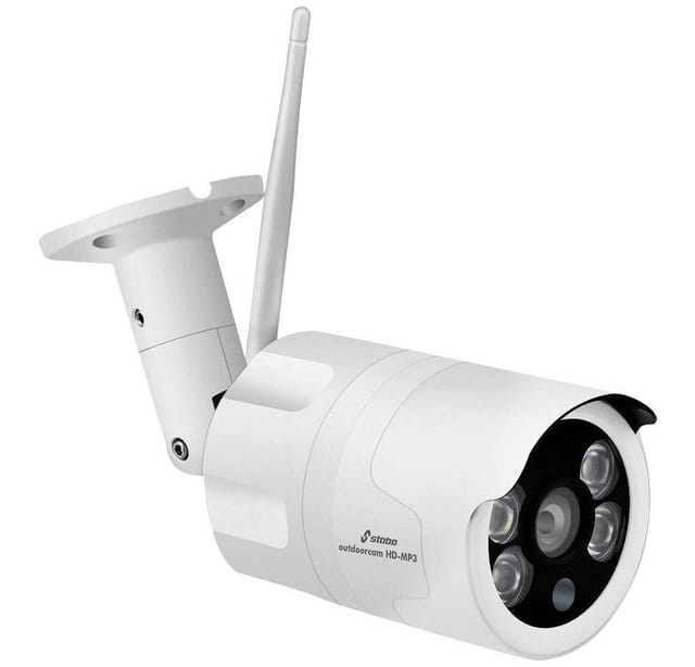 Stabo Smart Home Funk-Überwachungs-Set multifon security V, 7-Zoll Monitor, 3MP Kamera