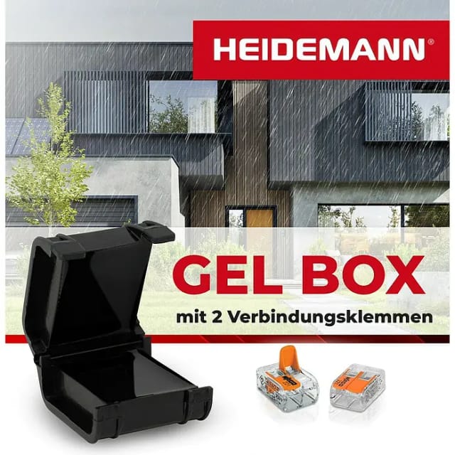 Heidemann ISO FLEX Gelbox mit 2 Verbindungsklemmen, 1 Stück