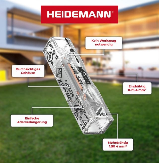 Heidemann ISO FLEX Reparaturset WAGO-Durchgangsverbinder, 6 Stück