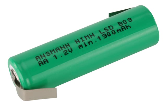 Ansmann maxE NiMH-Akku Mignon mit Z-Lötfahne, Typ 2100 mAh, min 1900 mAh