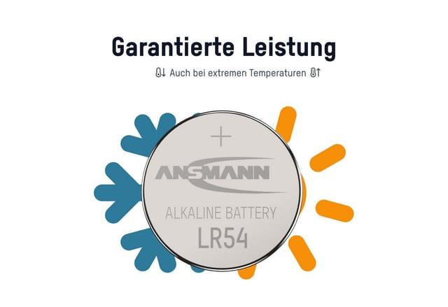 Ansmann Alkaline-Knopfzelle, Typ AG-10, LR54