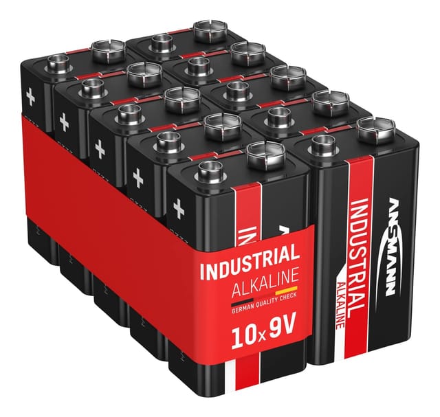 Ansmann Alkaline Batterie 9-V-Block, 10 Stück