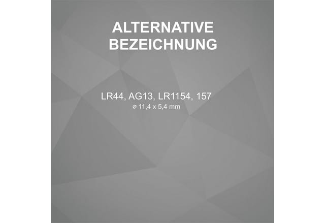Hycell Alkaline-Knopfzelle, Typ AG-13, LR44 (4er-Pack)