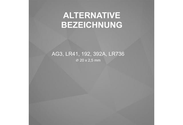 Hycell Alkaline-Knopfzelle LR 41, 1,5 V, 4er-Blister