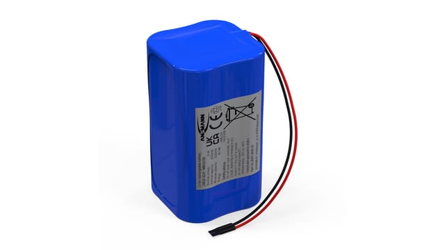 Ansmann 4er-Lithium-Ionen-Akkupack 18650, 2550 mAh