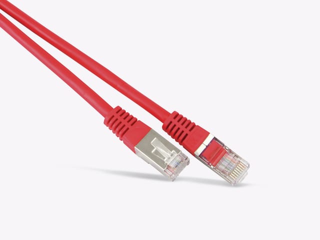 S-Conn Patchkabel, Cat. 6, S/FTP, PIMF, halogenfrei, rot, 0,5 m