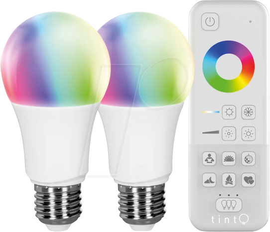 tint Smart Home Starterset Leuchten, ZigBee, Fernbedienung, E27