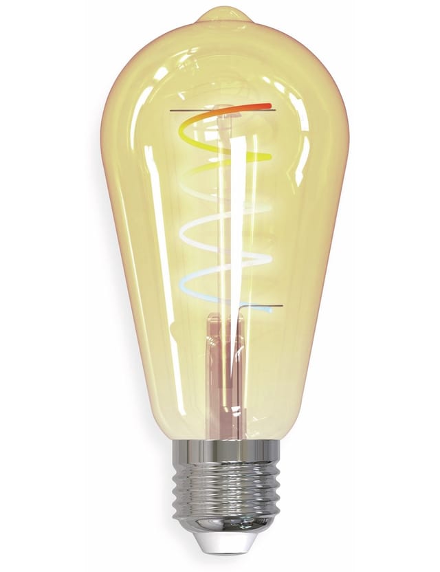 tint Smart Home Vintage Leuchtmittel, LED ST64 Retro, 4,9 W, 350 lm, E27, 64x139 mm, CCT, ZigBee