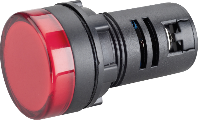 Barthelme LED-Signalleuchte EBD 22 mm, IP65-Frontseite, 29 x 51 mm, 12V, rot