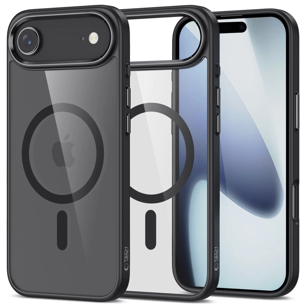 Tech-protect Magflex Magsafe Hülle Für Iphone 17 Air – Transparent Schwarz