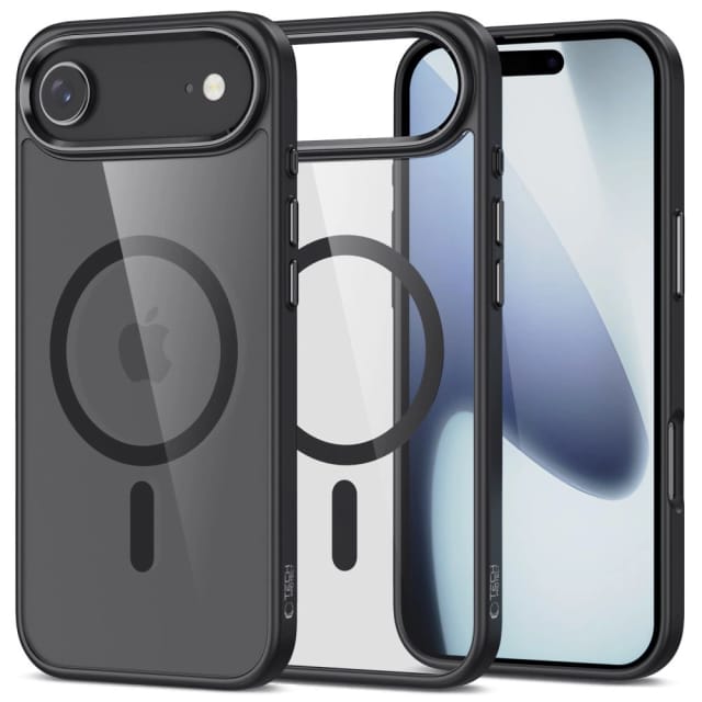 Tech-protect Magflex Magsafe Hülle Für Iphone 17 Air – Transparent Schwarz