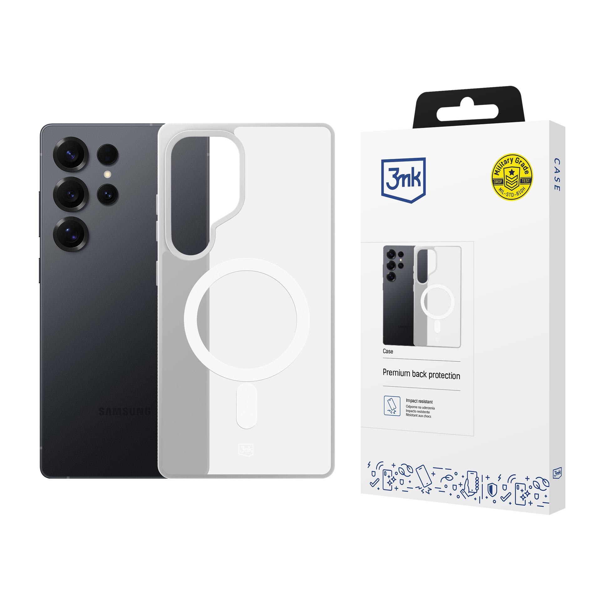 Samsung Galaxy S25 Ultra – 3mk Smoke Magcase Weiß