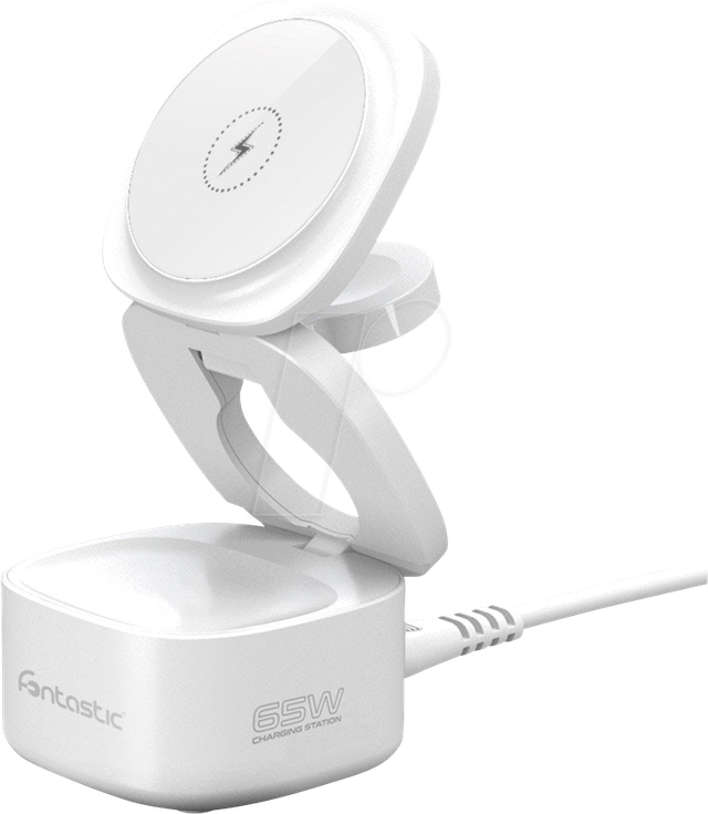 FONTASTIC Induktive Ladestation „Qumag“, 5-in-1, Weiß