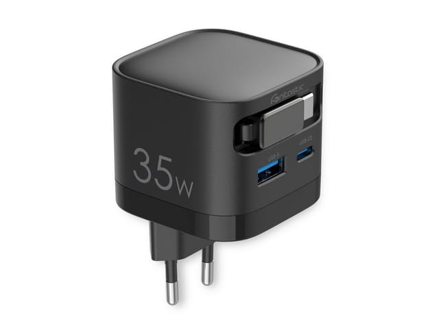 FONTASTIC USB Multi Quick Travel Charger “Zap”, Kabel 68 cm, Weiß