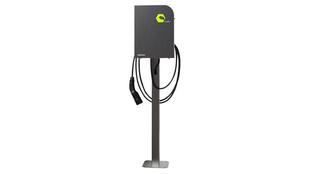 Renz Wallbox POWER2CAR STEEL, 3,7 - 11 kW, 5-m-Kabel, förderfähig