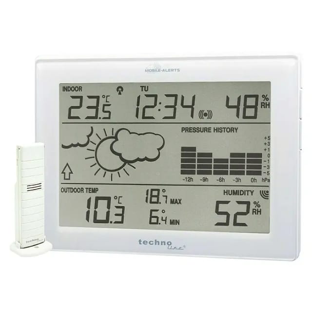 Mobile Alerts Starter-Set Wetterstation MA10410, inkl. Thermo-/Hygrosensor