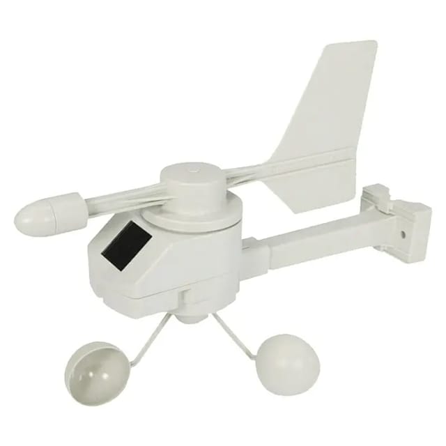 Mobile Alerts Windmesser MA10660 mit integriertem Solar-Panel, Windrichtung/Windstärke/Böen