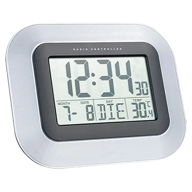 technoline Jumbo-Funk-Wanduhr LCD, 228 x 180 x 28 mm
