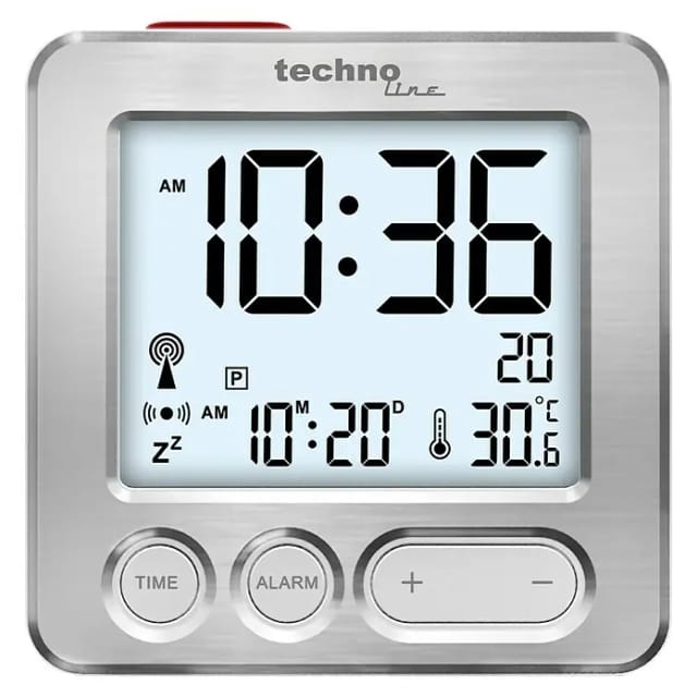 technoline Funkwecker mit Touch-Snooze, Display-Beleuchtung, kompakte Abmessungen