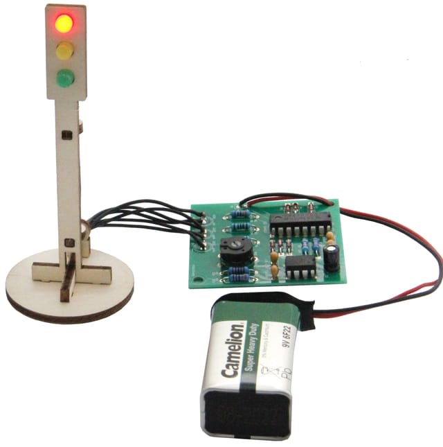 SOL-EXPERT Elektronische Ampel Lötbausatz, Modellbau, LED-Steuerung