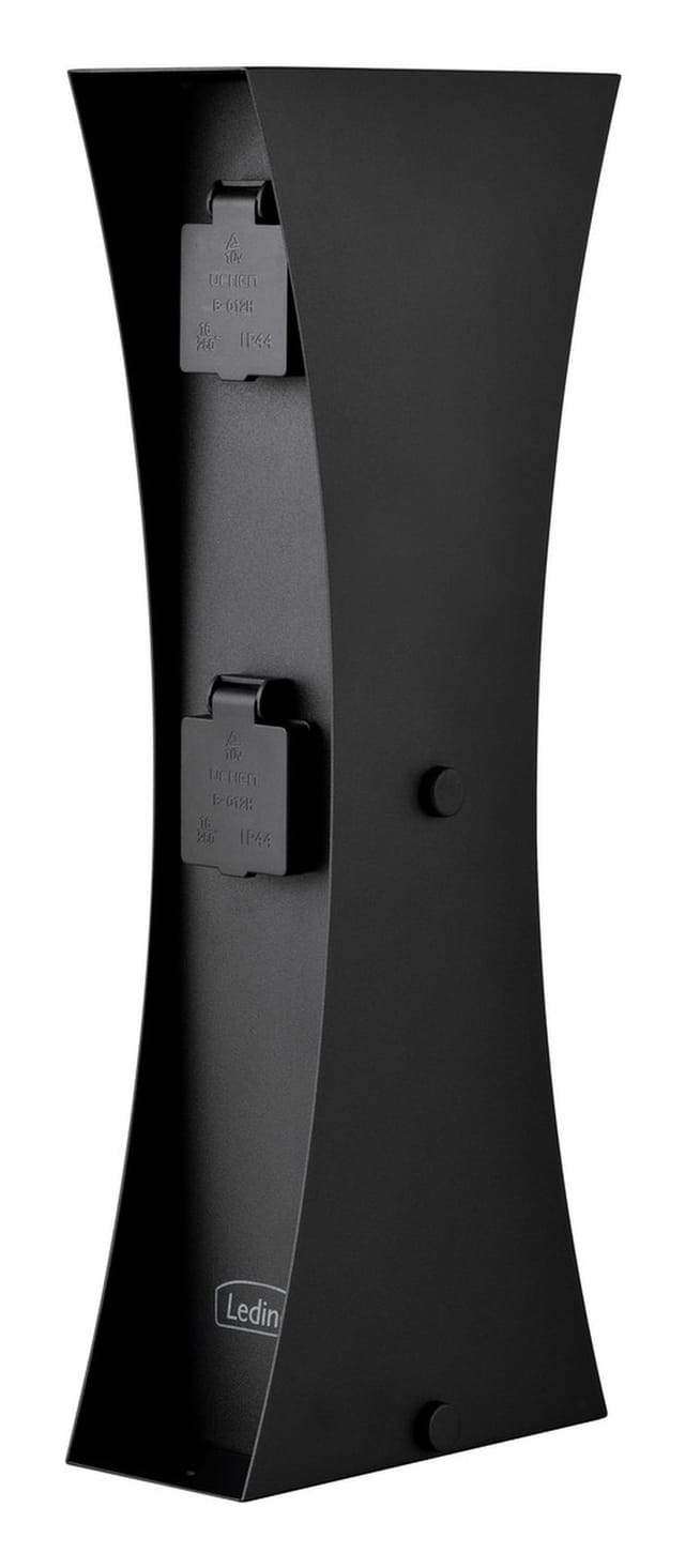Ledino Steckdosensäule, 4-fach, Connect D4A, IP44, anthrazit